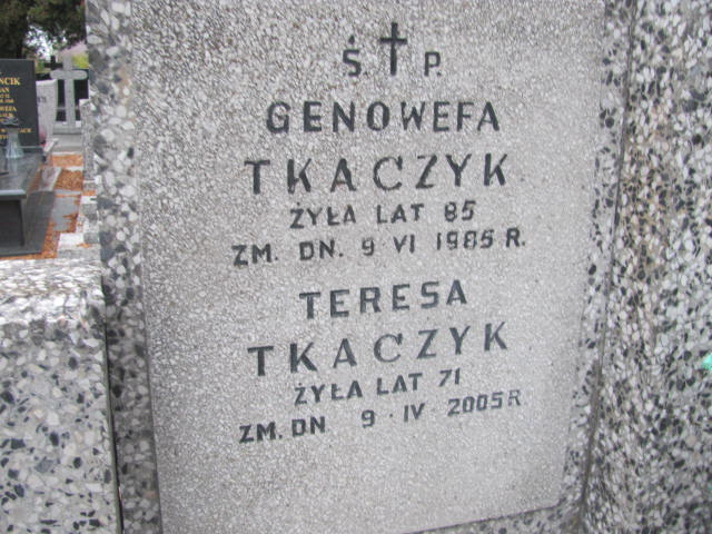 Teresa Krystyna Tkaczyk 1934 Paprotnia - Grobonet - Wyszukiwarka osób pochowanych