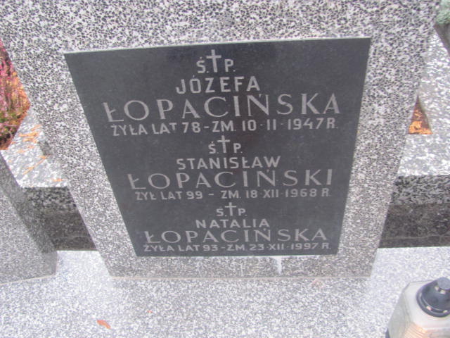 Natalia Łopacińska 1904 Paprotnia - Grobonet - Wyszukiwarka osób pochowanych