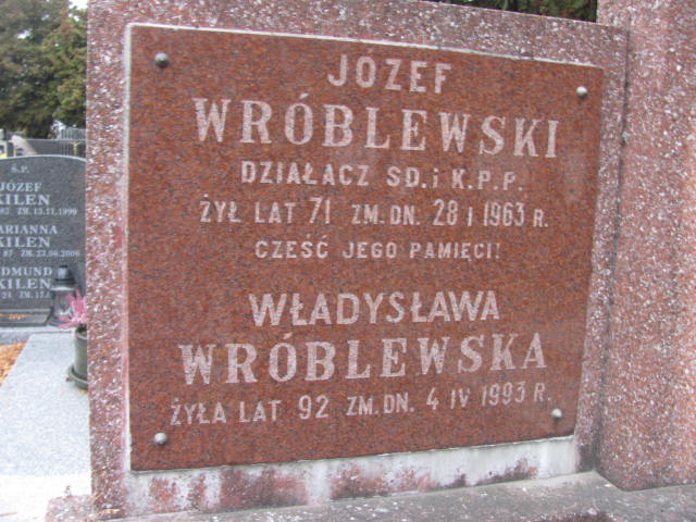 Józef Wróblewski 1890 Paprotnia - Grobonet - Wyszukiwarka osób pochowanych