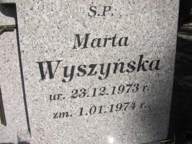 Marta Wyszyńska 1973 Paprotnia - Grobonet - Wyszukiwarka osób pochowanych